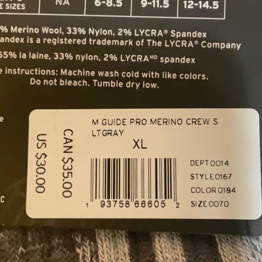 🆕 Guide pro Merino wool socks - Picture 2 of 2